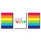 Big Dot of Happiness Love is Love - Pride - Wall Art and Rainbow Room Decor - 7.5 x 10 inches - Set of 3 Prints